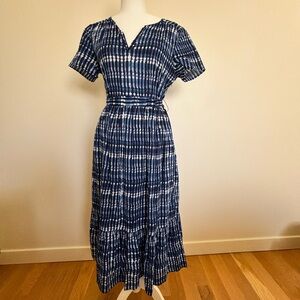 jcrew blue Patterned Women's Dress